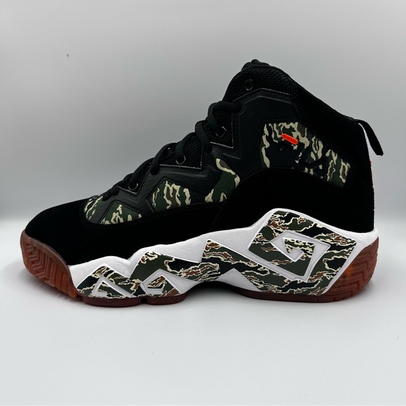 FILA Mb Mashburn Basketball Shoe Mens Camouflage Black